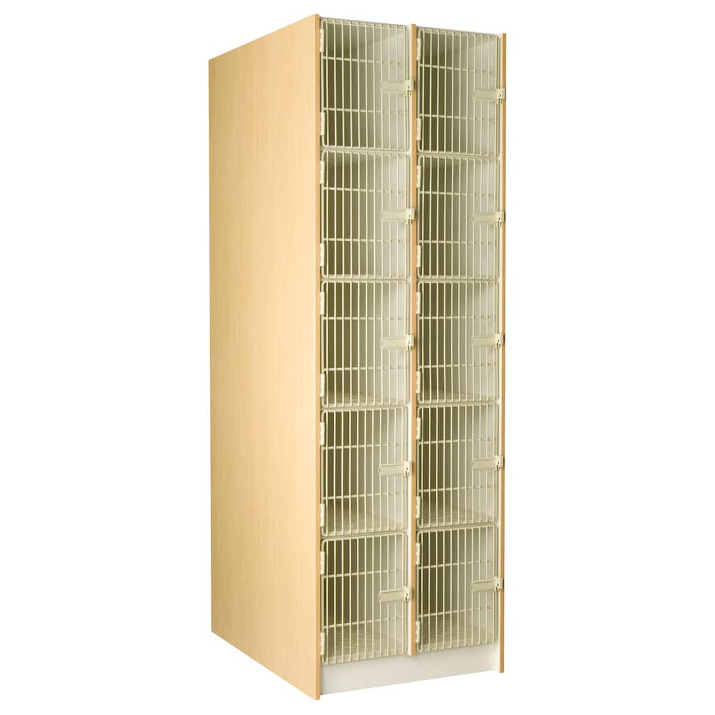 10 Compartment Instrument Storage Rack - Band Room Organizer - 27"W x 84"H x 40"D
