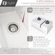 preview thumbnail 5 of 17, STYLISH 27 inch Composite Granite 60/40 Double Bowl Dual Mount Sink - 27" x 18" x 9.5"