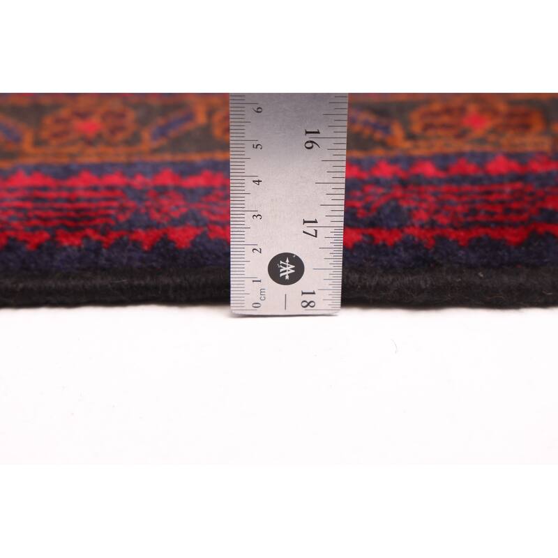 ECARPETGALLERY Hand-knotted Teimani Red Wool Rug - 3'8 x 6'10