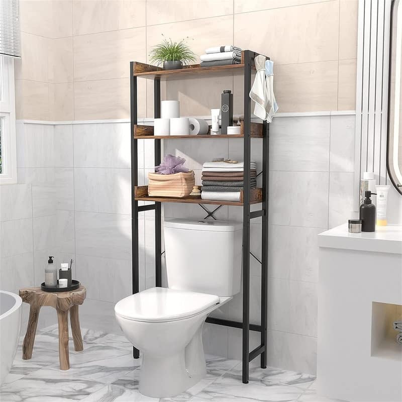 Over The Toilet Storage - 9.4"D x 24.8"W x 63.7"H