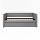 preview thumbnail 8 of 19, Upholstered Daybed with Trundle for Guest Room