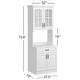 preview thumbnail 37 of 36, Living Skog Galiano 73'' Pantry Kitchen Storage Cabinet