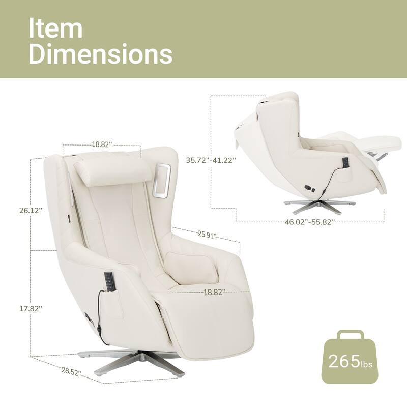 Advanced Zero Gravity Massage Chair Dual Heat Bluetooth Speaker System