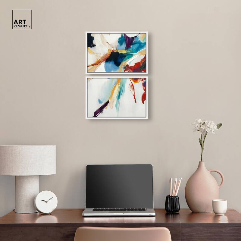 Vibrant Palette II Canvas Set of 2 by Art Remedy