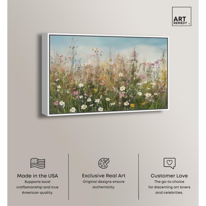 Glimmering Glade Garden I Canvas by Art Remedy