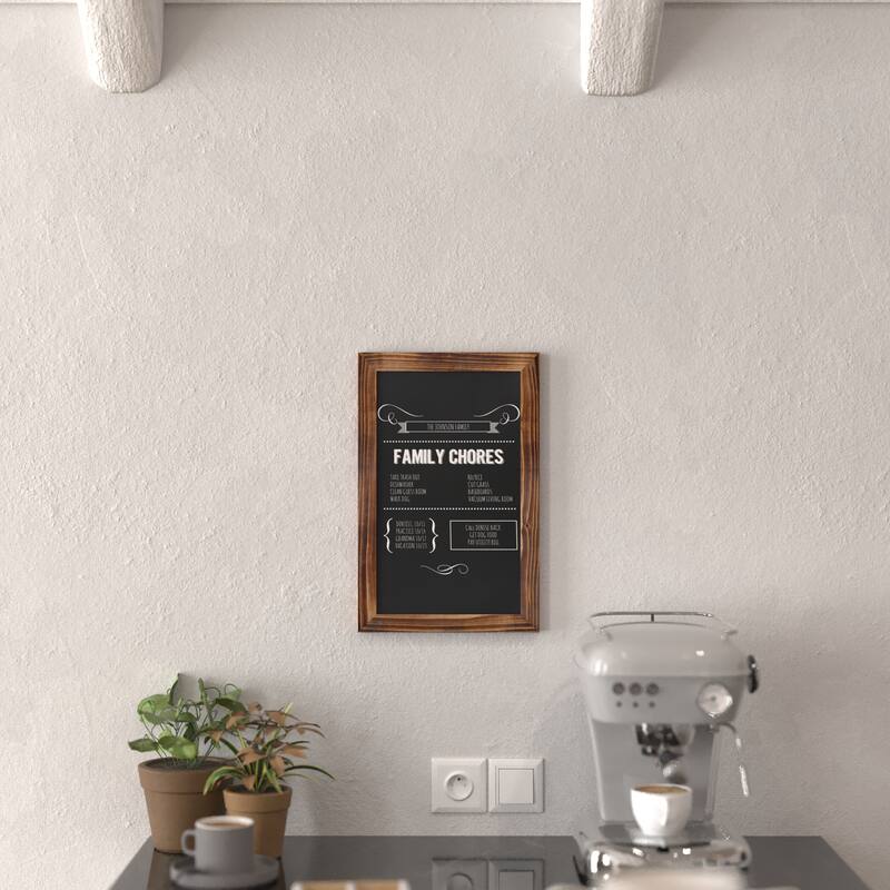 Set of 10 Wall Mounted Magnetic Chalkboards