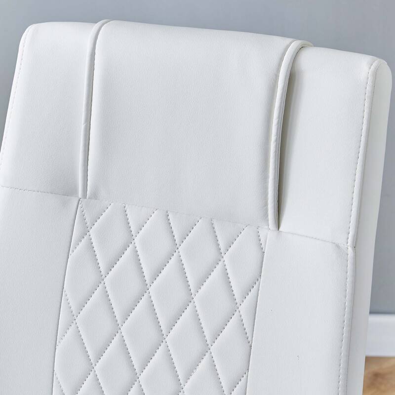 Dining Chairs with Faux Leather,Side Chairs(Set of 8)