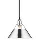 preview thumbnail 9 of 10, Golden Lighting 3306-M CH Orwell 10" Wide Mini Pendant