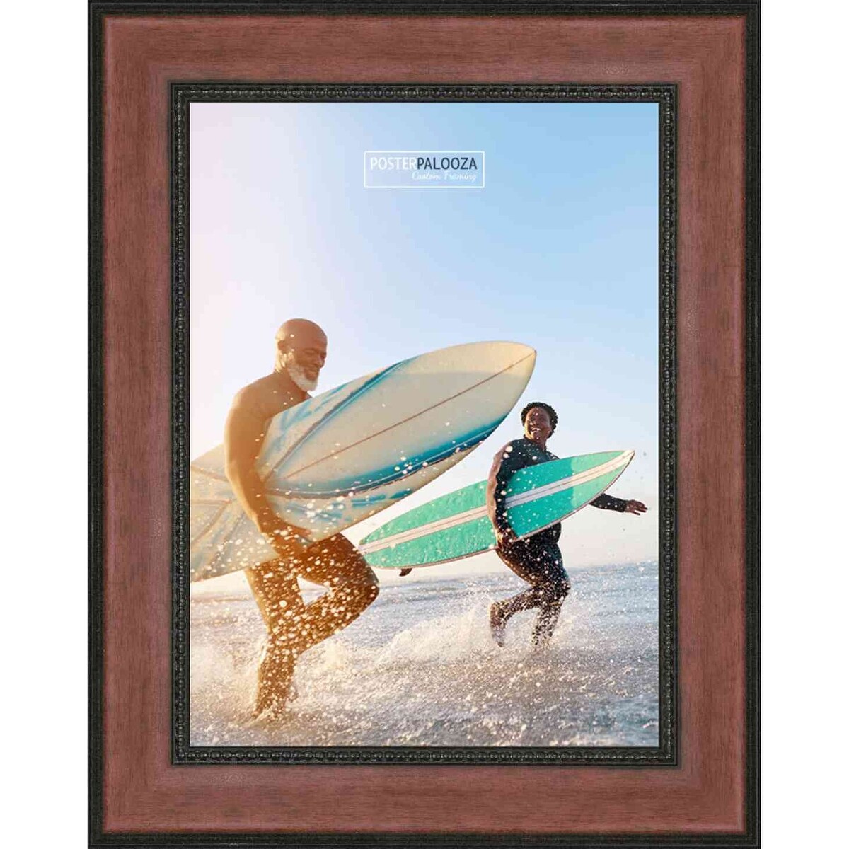絵画 flk041225 8x16 Traditional Cherry Complete Wood Picture Frame with UV