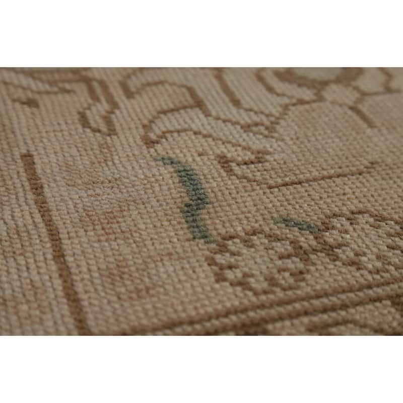 Tabriz Persian Vintage Rug Bedroom Hand-Knotted Wool Carpet - 9'6" x 12'9"