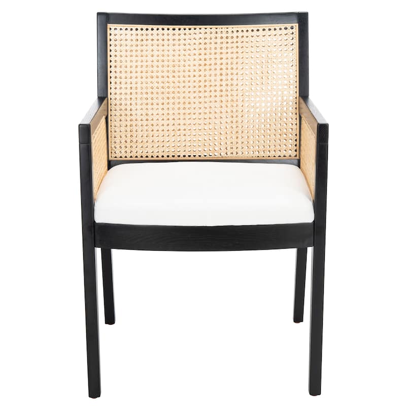 SAFAVIEH Couture Lupita Rattan Dining Chair - 21.9" W x 24.8" L x 33.9" H - 22Wx25Dx34H