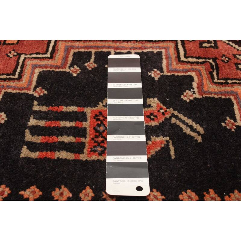 ECARPETGALLERY Hand-knotted Konya Anatolian Black Wool Rug - 3'11 x 10'1