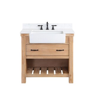 Villareal Bath Vanity with Composite Stone Top and Basin