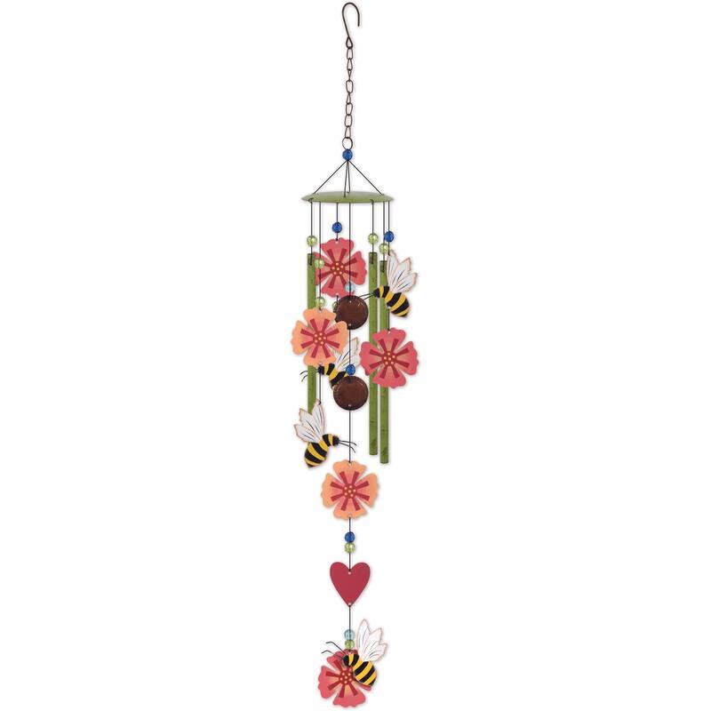 Honeybee-Flower Chime 28"