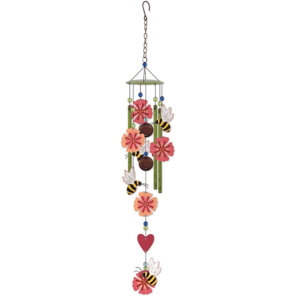 Honeybee-Flower Chime 28"
