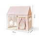 preview thumbnail 9 of 7, Tiny Land® Sweet Citrus Kid's Play Tent - Creamy white/pink