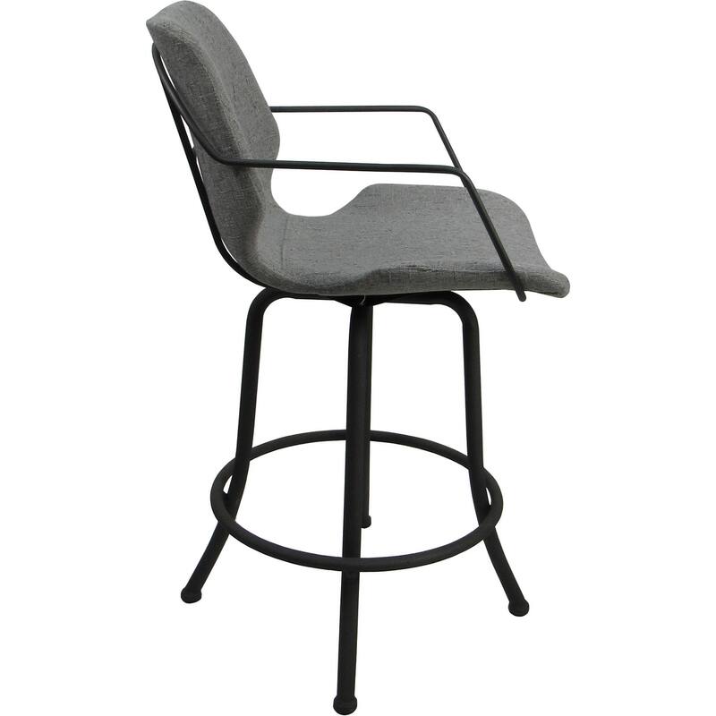 Asheville Swivel Counter 26", 30" or Extra Tall 34" Metal Bar Stool