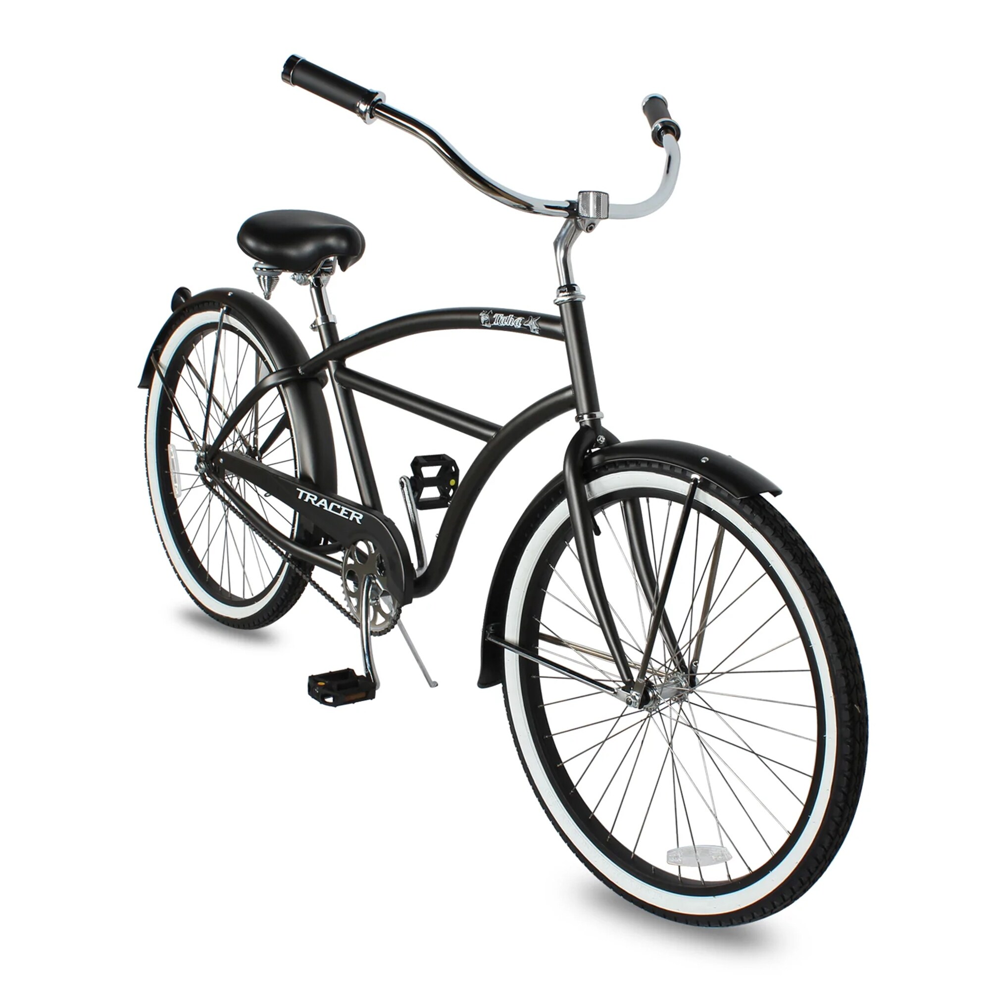 TRACER Taha 26 In Hybrid Beach Cruiser 7 Speed Steel Frame Men s