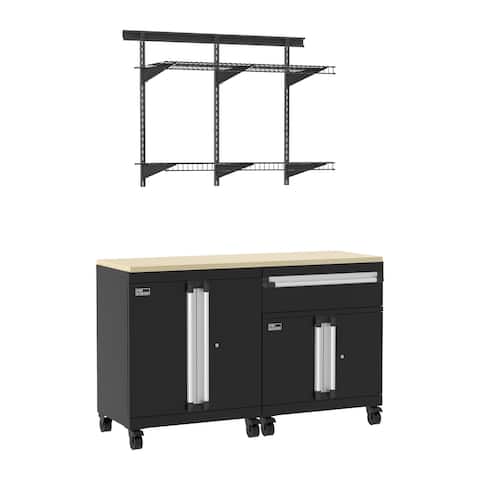 ClosetMaid ProGarage 4-pc. Steel Cabinet & MaxLoad Shelf Set