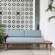 preview thumbnail 5 of 15, Cambridge Casual Mosko Teak Metal Loveseat with Cushion