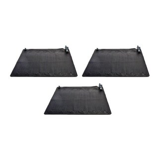 Intex 28685E Above Ground Swimming Pool Water Heater Solar Mat, Black (3 Pack) - 6