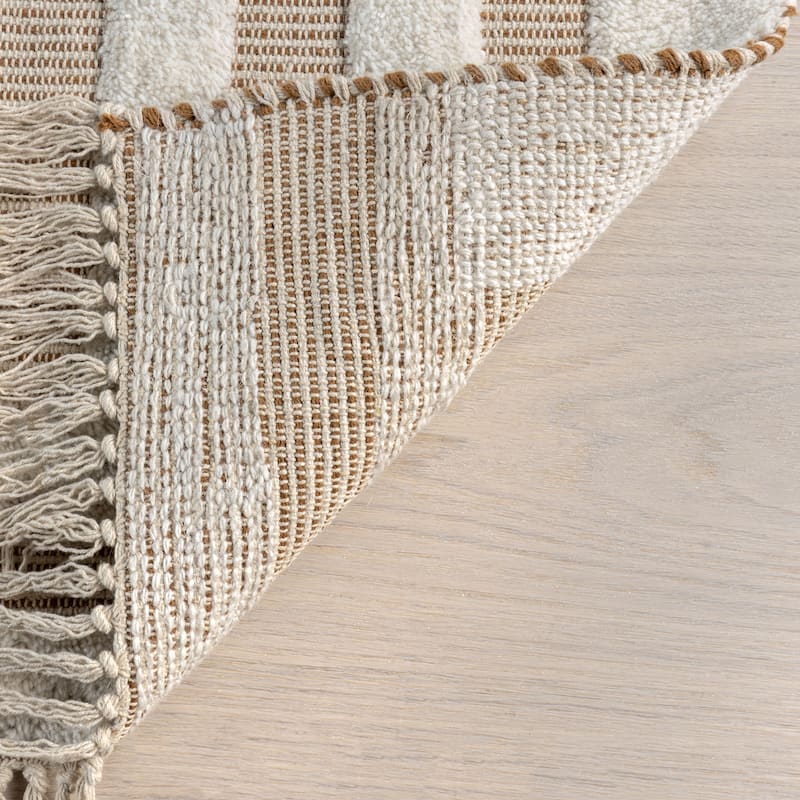 Merrick Tasseled Cotton and Wool Area Rug