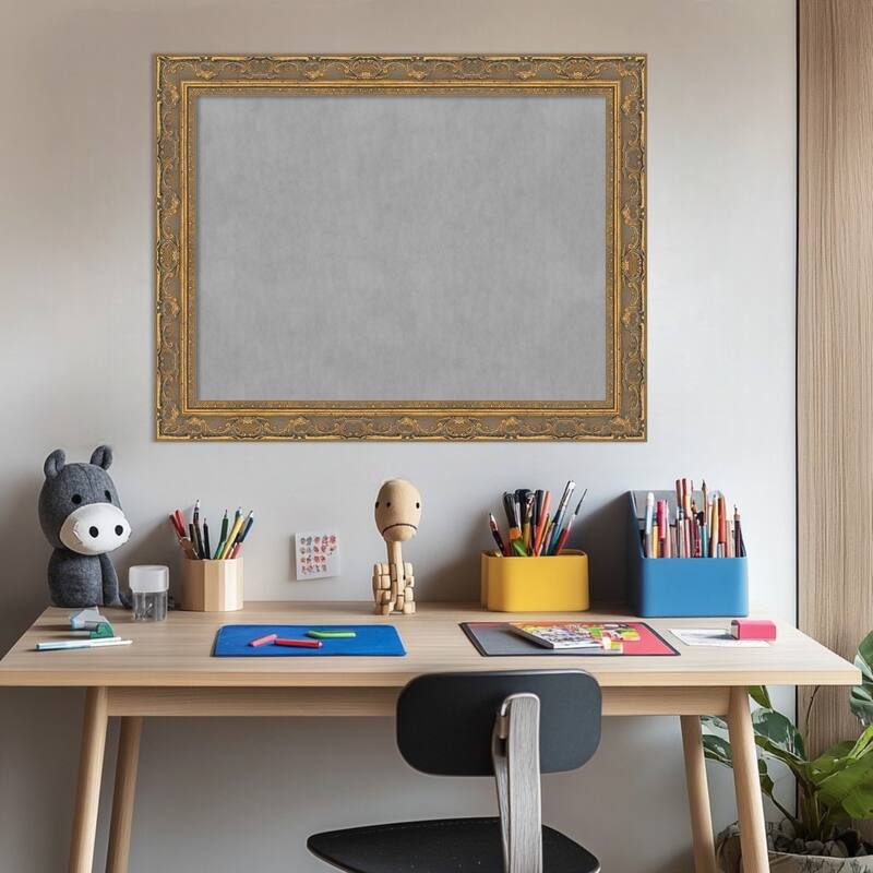 Amanti Art Filigree Gloss Black Framed