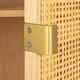 preview thumbnail 9 of 9, Woven Cane and Wood Cabinet - 33.5"L x 15.7"W x 66.9"H