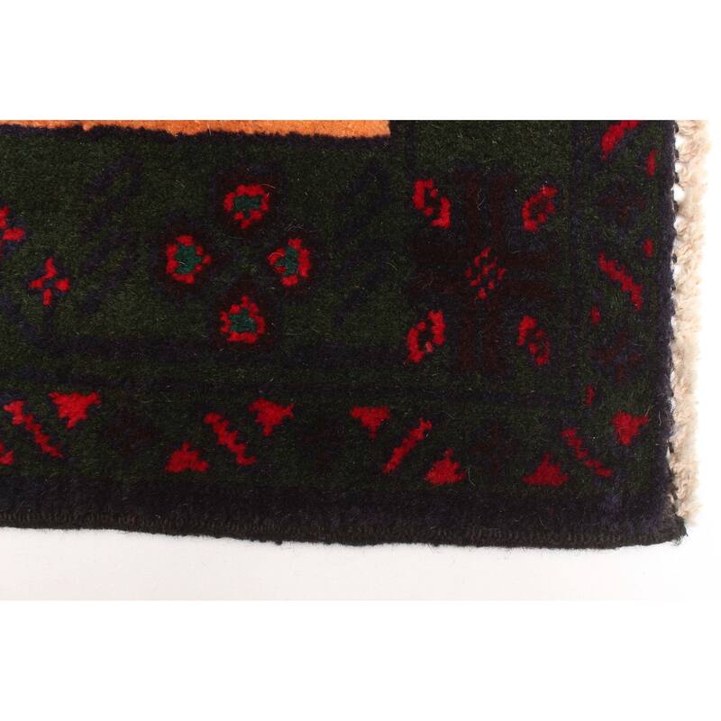 ECARPETGALLERY Hand-knotted Teimani Dark Green Wool Rug - 2'9 x 4'4