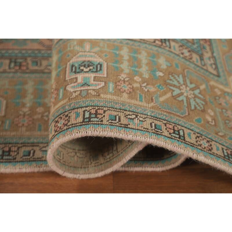 Distressed Tabriz Persian Vintage Rug Bedroom Handmade Wool Carpet - 6'10" x 9'8"
