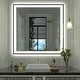 preview thumbnail 14 of 49, Extra Large Black Frame LED Bathroom Vanity Mirror with 3 Years Warranty and UL Certified 38x38