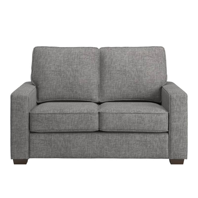 Roros Fabric Upholstered Square Arm Loveseat by iNSPIRE Q Classic