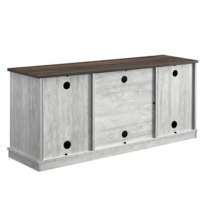 68 inch Rustic Barn Door TV Stand for TVs up to 75 Inches