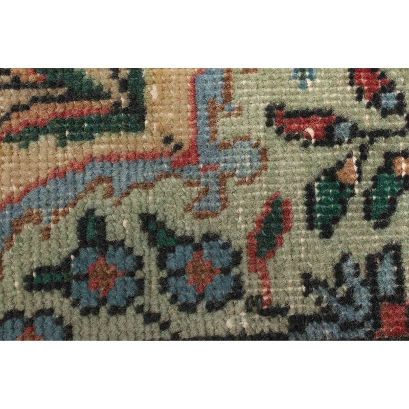 ECARPETGALLERY Hand-knotted Antalya Vintage Cream Wool Rug - 3'0 x 4'9