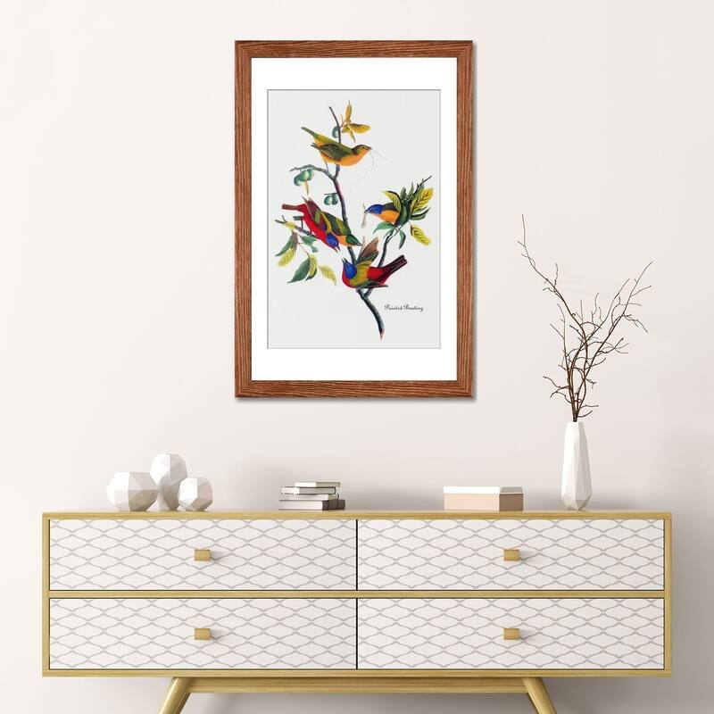 iCanvas "Painted Bunting" by John James Audubon