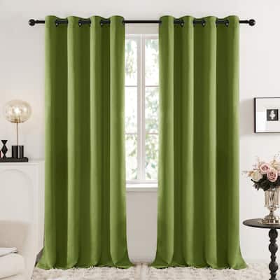 Deconovo Square Grommet Curtain Panel Pair(2 Panel)
