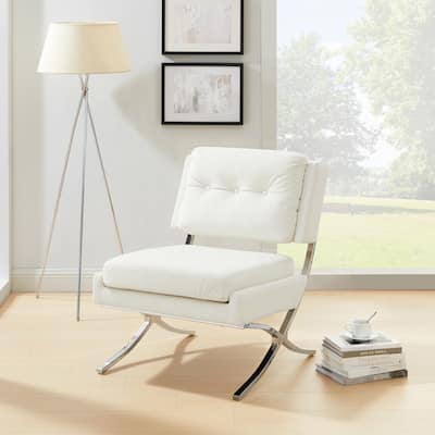 Art Leon Modern and Comfortable Velvet Armless Accent Chair