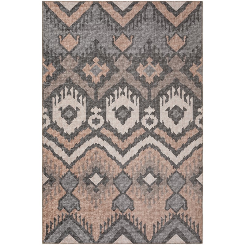 Indoor/ Outdoor Addison Yuma Southwest Ikat Washable Area Rug