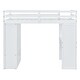 preview thumbnail 7 of 11, Full Loft Bed with Shelves, Desk, and LED Light, Gray