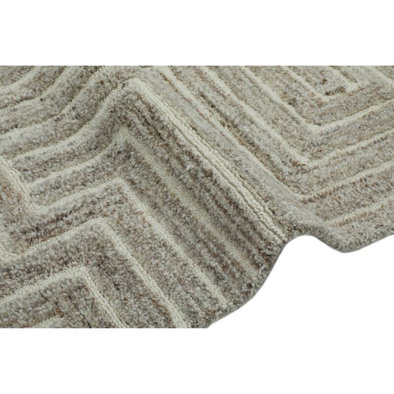 Terra by Obeetee Dunes Tetris Natural Rug