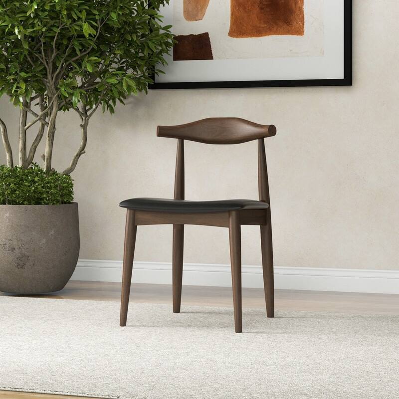 Spruce & Spring Modern Upholstered Dining Chairs Set with Solid Wood Frame Kitchen Side Chairs