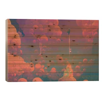 Abstract Dream VII Print On Wood by Alessandro Della Torre - Multi-Color