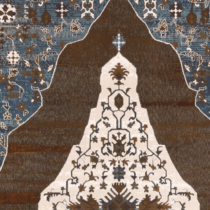 HomeRootsMedallion Traditional Rectangle Area Rug