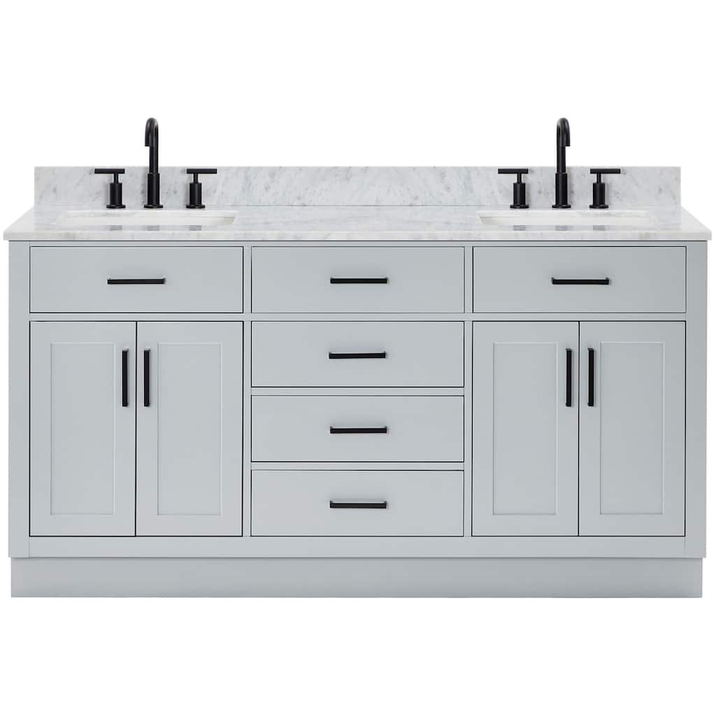 Ariel T067DCW2RVO Hepburn 67" Free Standing Double Rectangular Basin