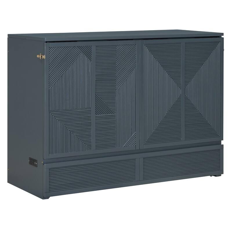 Full Size Murphy Bed with Large Drawer