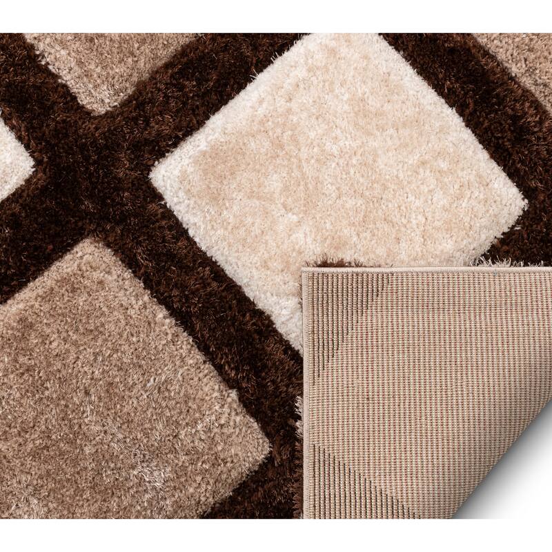 Well Woven San Francisco Posh Geometric Shag Area Rug