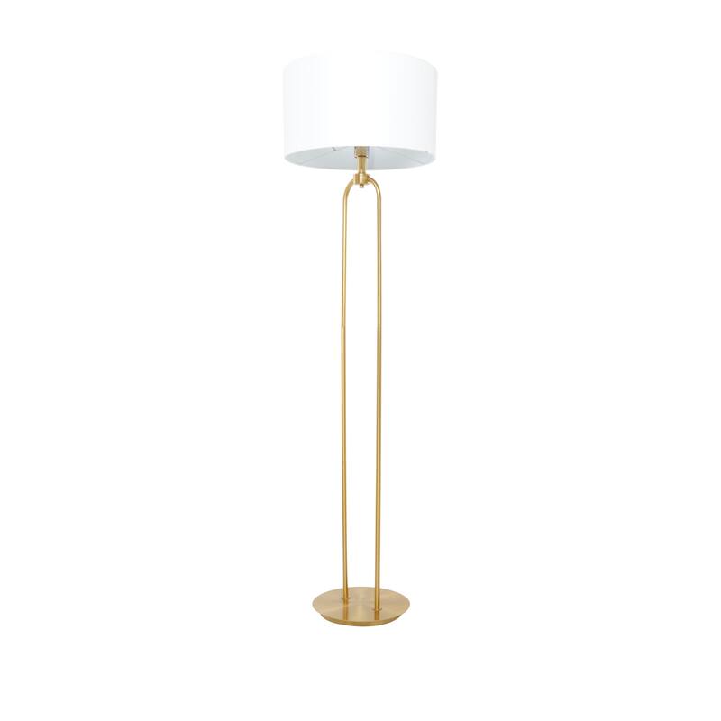 Gold Metal Paper Clip Floor Lamp