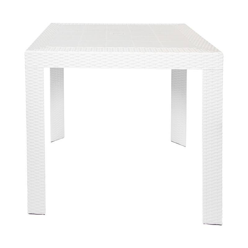 Mace Modern Outdoor Bistro Dining Table with Weather Resistant and Weaver Design for Patio or Decks