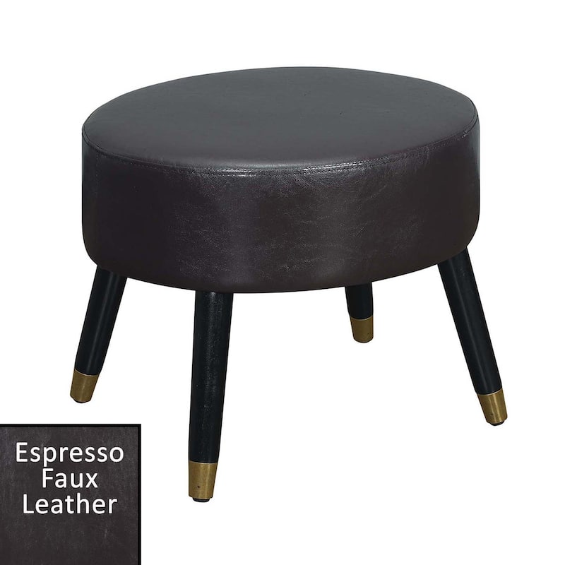 Convenience Concepts Designs4Comfort Mid Century Oval Ottoman Stool