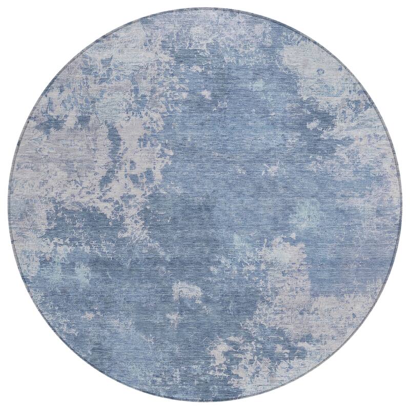 Machine Washable Indoor/ Outdoor Chic Modern Chantille Rug
